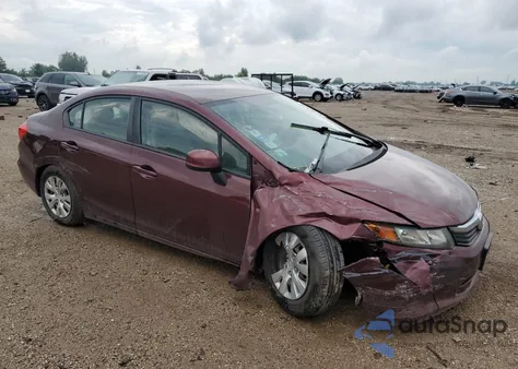 2012 Honda Civic Lx из США, поврежденный, VIN 19XFB2F52CE103449